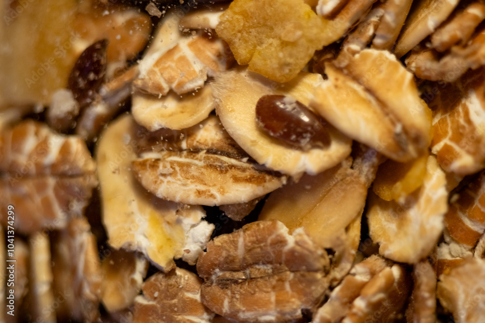 Close-up view of assorted natural muesli Close-up view of assorted natural muesli