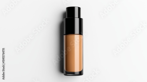 Liquid Foundation Makeup Bottle with Black Cap