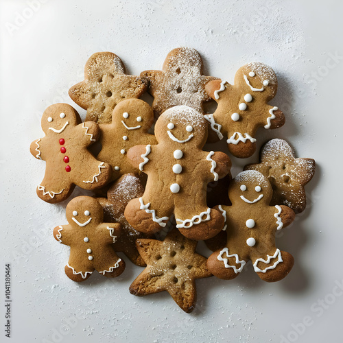 gingerbread man cookies autumn food 