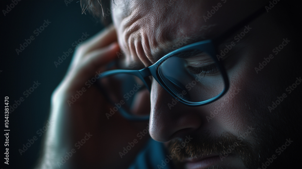 Professional Man Stressing Over Demanding Client Phone Call Professional Man Stressing Over Demanding Client Phone Call