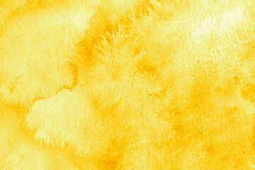 Hand painted yellow watercolor background.
