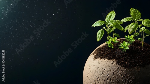 Otherworldly Biosphere Plants Thriving in Jupiter s Moons  Engineered Soil photo