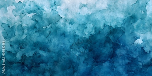 Blue watercolor paper texture background