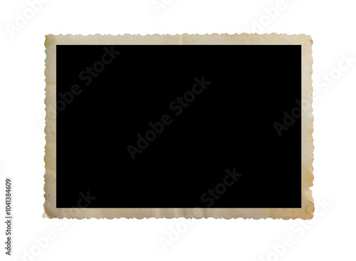 photo frame card isolated on the white backgrounds