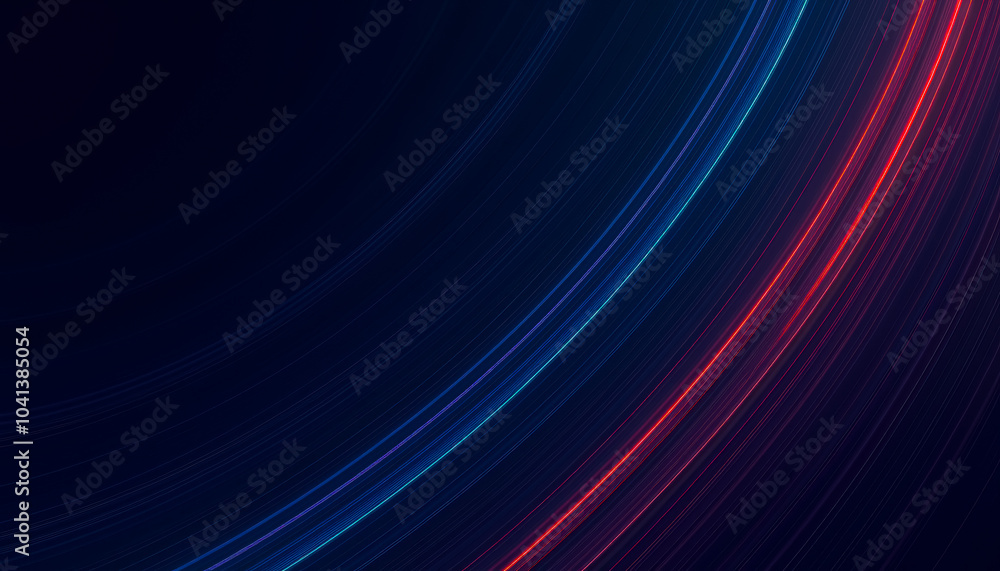 Fototapeta premium Dynamic lines on dark background