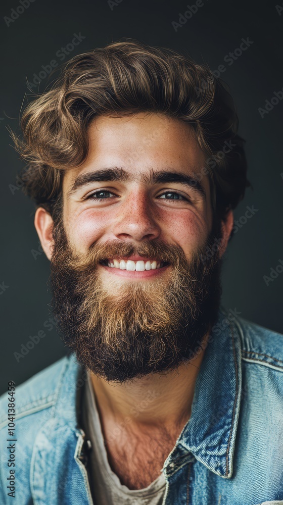 Happy Young Man with Beard Happy Young Man with Beard