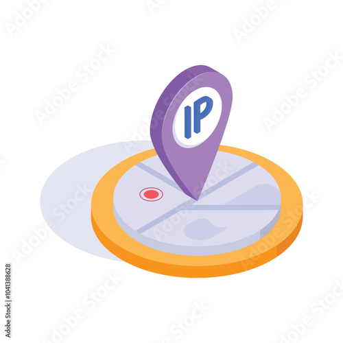 Location pin with IP address placement