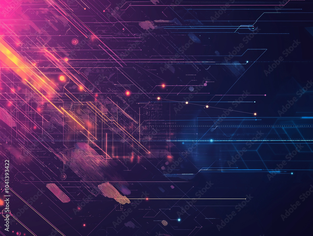 Fototapeta premium Digital Abstract Background