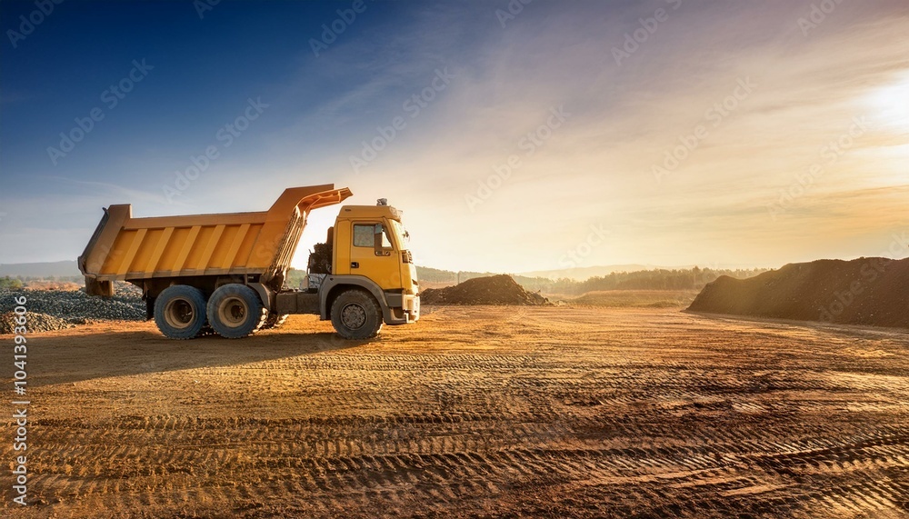 Fototapeta premium Road maintenance vehicles keep highways safe. 