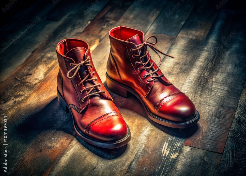 Captivating Low Light Photography of Red Laced Boots for Stylish Footwear Enthusiasts and Fashion Lovers Captivating Low Light Photography of Red Laced Boots for Stylish Footwear Enthusiasts and Fashion Lovers