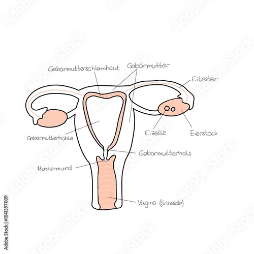 Gebärmutter Infografik photo