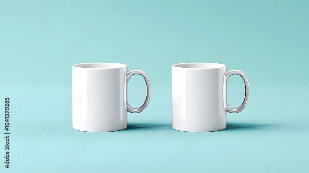 Simple white mugs Simple white mugs