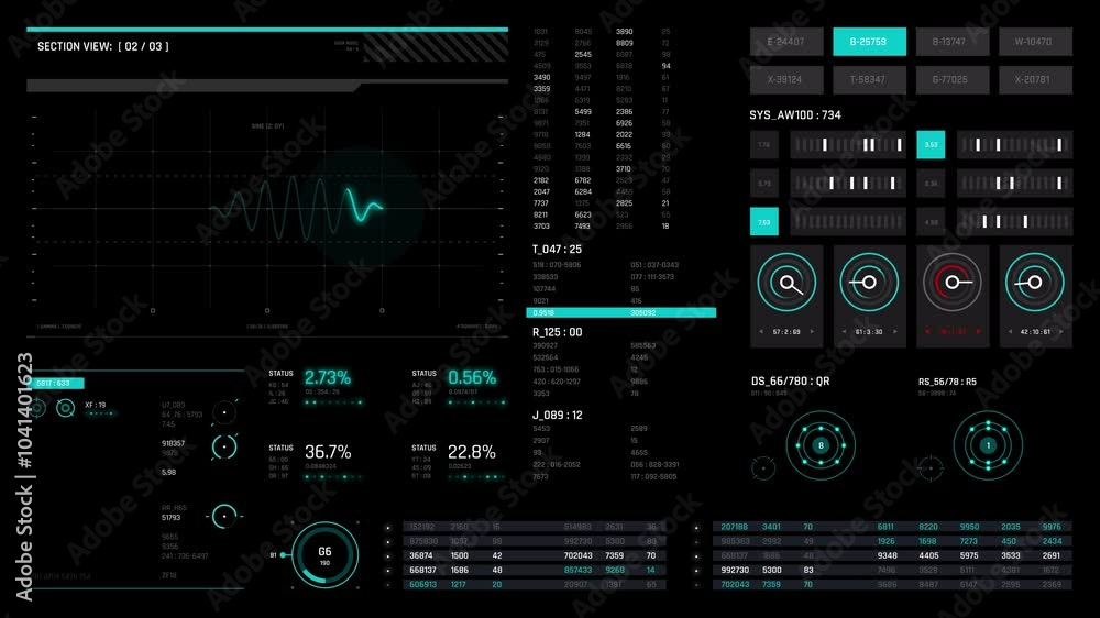 Data analytics UI in 4K Data analytics UI in 4K