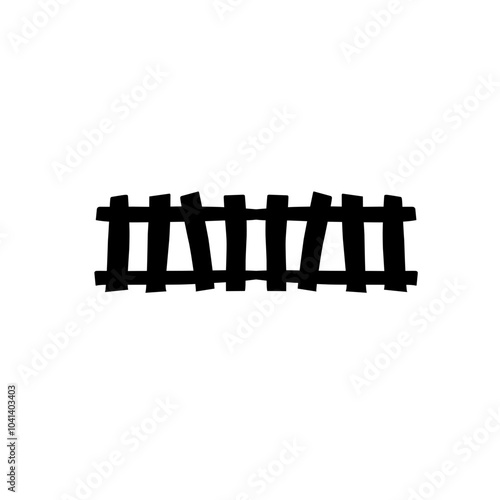 spooky Halloween fence silhouette
