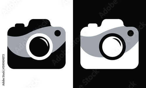 camera icon illustration. Icons of photography, image, photo gallery and photo camera.