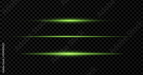 Laser lines of light. Horizontal flash of lights.