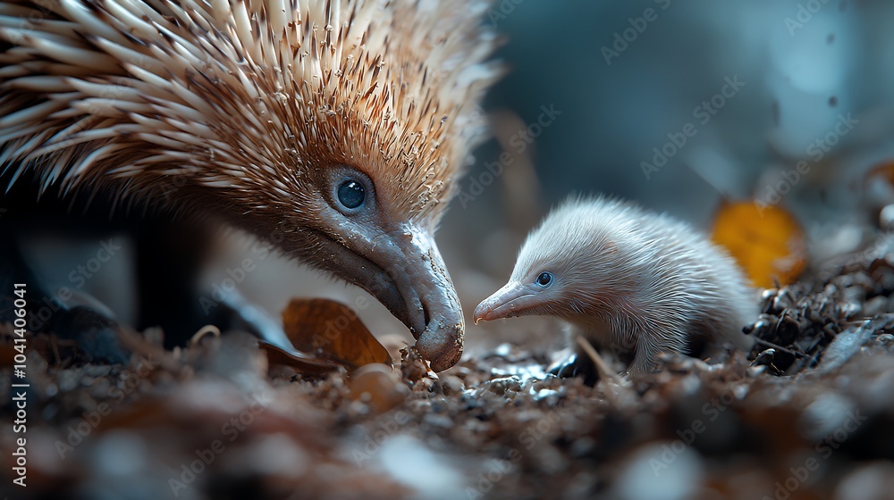 Fototapeta premium 様々な野生動物の母と子供