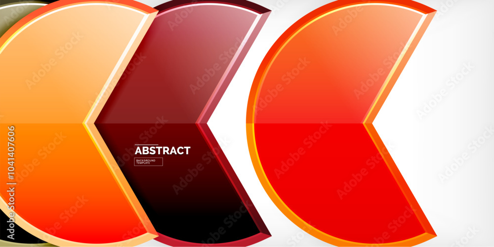 Trendy round shapes with triangular angle design element. Vector Illustration For Wallpaper, Banner, Background, Card, Book Illustration, landing page Trendy round shapes with triangular angle design element. Vector Illustration For Wallpaper, Banner, Background, Card, Book Illustration, landing page