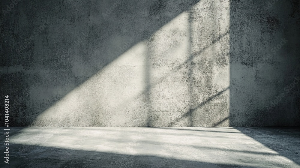 Abstract Gray Wall with Light and Shadows Abstract Gray Wall with Light and Shadows