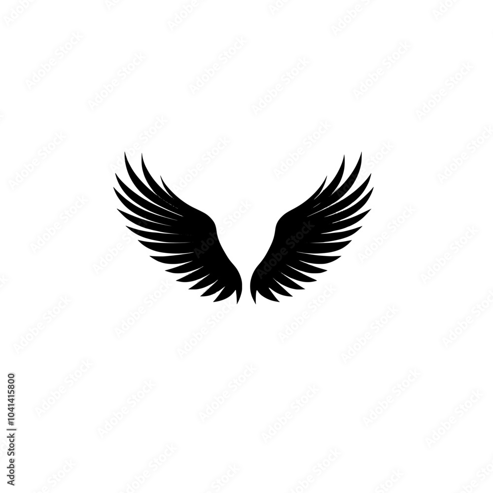 Obraz premium Wings icon modern. Fly illustration sign collection. Pilot symbol.