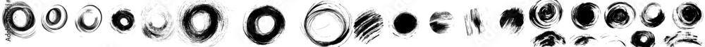 Grungy black ink pen scribble collection. Hitchline hatching. Scribbled scrawled doodles. Ellipse highlights. Each element is isolated and united. Grungy black ink pen scribble collection. Hitchline hatching. Scribbled scrawled doodles. Ellipse highlights. Each element is isolated and united.