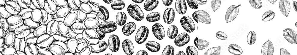 Handdrawn coffee icon with trendy design Handdrawn coffee icon with trendy design