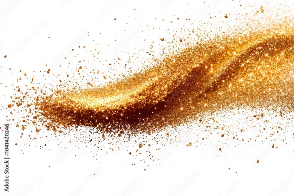 Golden dust captivating shimmering particles dancing in light Golden dust captivating shimmering particles dancing in light