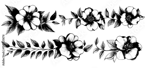 Draw arrows to the template of vintage modern dividers