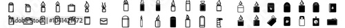 Modern cigar lighter icon set. Illustration sign collection. Logo or symbol for fire.
