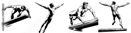 Pommel Horse Athlete in Artistic Gymnastics