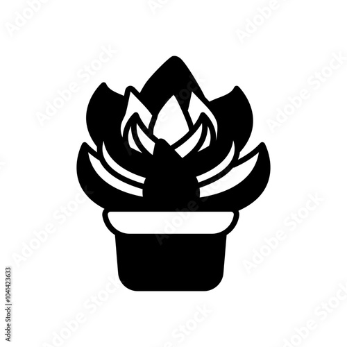 Succulenticon Glyph Icon, Vector illustration