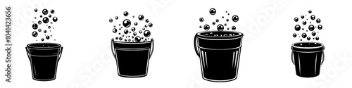 Solid laundry soap icon in trendy style