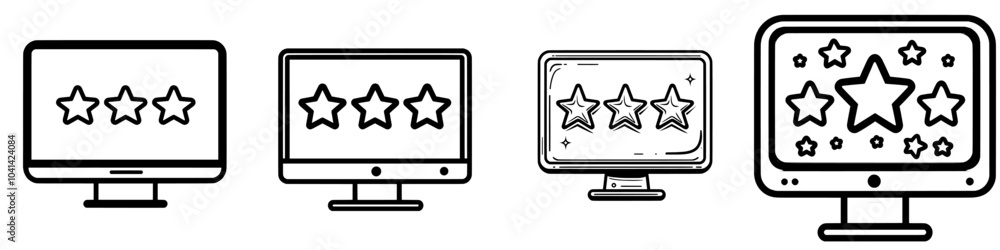 Solid modern design with a trendy style of quality control rating Solid modern design with a trendy style of quality control rating