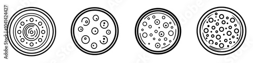 Modern design of medicine pill icon in a modern style
