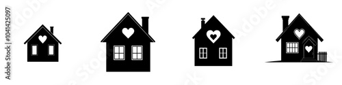 Home icon. House symbol or logo. Modern hostel icon.