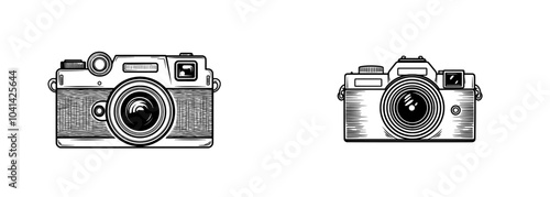 Suitable for photography and design projects, this line art camera illustration is simple yet effective