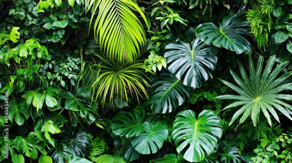 Lush Green Rainforest Foliage and Vines Lush Green Rainforest Foliage and Vines