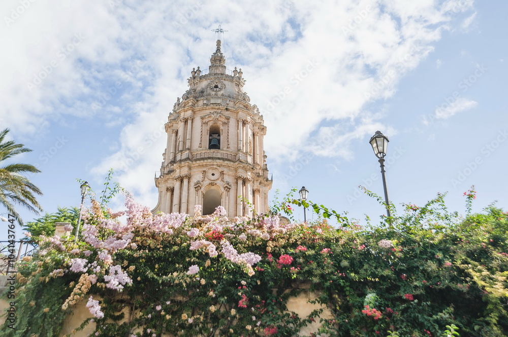 cathedral in the old town of Modica in Sicily cathedral in the old town of Modica in Sicily