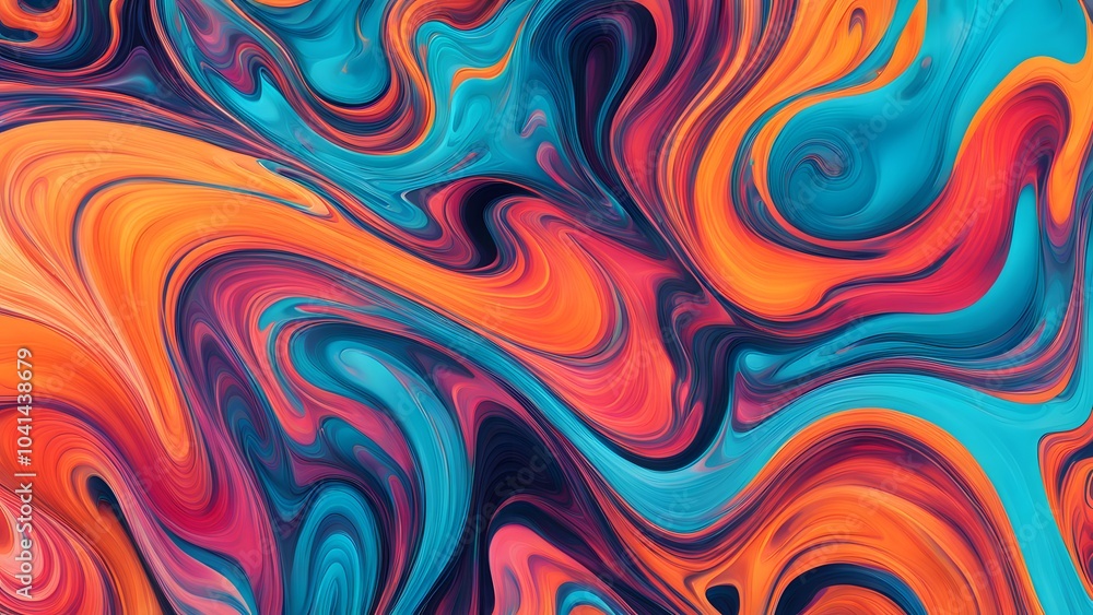 Dynamic Explosion of Rich and Vivid Colors in an Abstract Swirling Pattern, Creating a Fluid Movement that Combines Artistic Expression with a Captiv (6) Dynamic Explosion of Rich and Vivid Colors in an Abstract Swirling Pattern, Creating a Fluid Movement that Combines Artistic Expression with a Captiv (6)