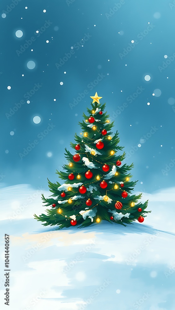 Christmas Decoration with ornaments and the Christmas tree Christmas Decoration with ornaments and the Christmas tree