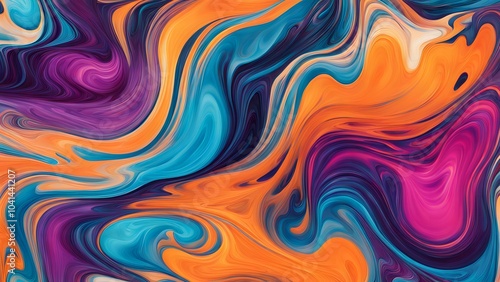 Dynamic Explosion of Rich and Vivid Colors in an Abstract Swirling Pattern, Creating a Fluid Movement that Combines Artistic Expression with a Captiv (29)