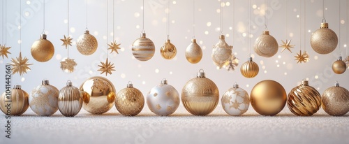 The Golden Holiday Ornaments