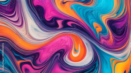 Wallpaper Mural Dynamic Explosion of Rich and Vivid Colors in an Abstract Swirling Pattern, Creating a Fluid Movement that Combines Artistic Expression with a Captiv (43) Torontodigital.ca