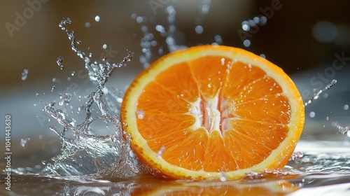 Slicing a bright orange in half, juice flying in all directions in slow motion Food Slow Motion, Orange slice juice splash