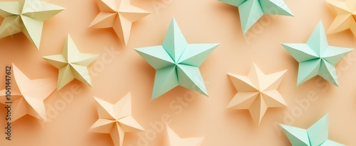 The Colorful Paper Star Decoration