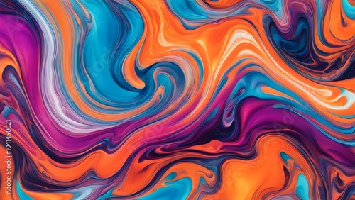 Wallpaper Mural Dynamic Explosion of Rich and Vivid Colors in an Abstract Swirling Pattern, Creating a Fluid Movement that Combines Artistic Expression with a Captiv (96) Torontodigital.ca