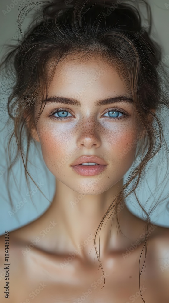 radiant portrait of a young woman showcasing her flawless skin and natural beauty with soft lighting that enhances her features evoking health and vitality radiant portrait of a young woman showcasing her flawless skin and natural beauty with soft lighting that enhances her features evoking health and vitality
