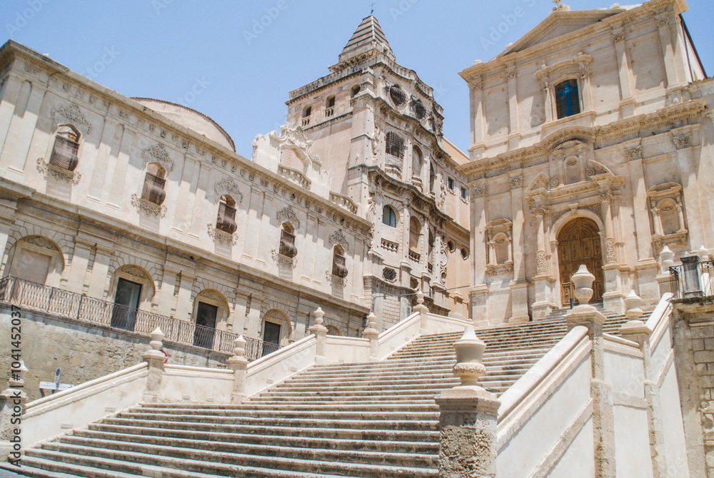 Obraz premium view of the city of Noto in Sicily