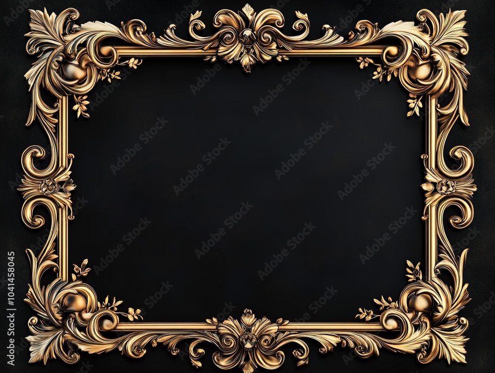 Stunning Antique Gold Frame with Swirling Vines: A Unique Decorative Poster for Adding Elegance to Your Navy Blue Sports Interior Stunning Antique Gold Frame with Swirling Vines: A Unique Decorative Poster for Adding Elegance to Your Navy Blue Sports Interior