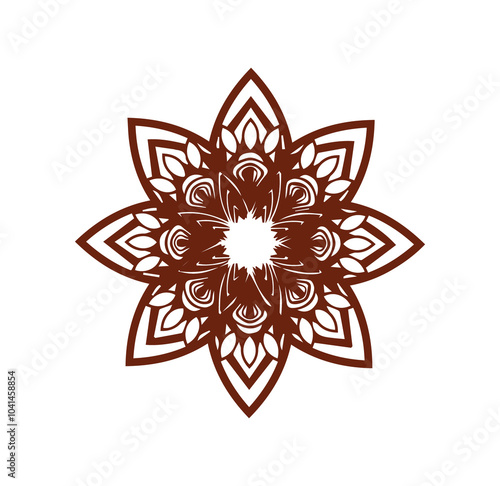Beautiful flower art and mandala floral design

